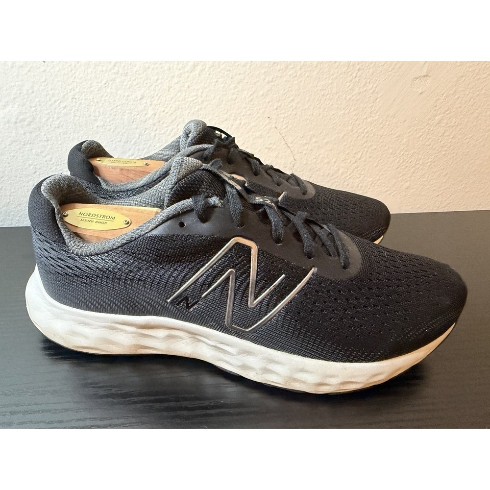 New Balance 520 v8 Shoes Mens 8D Womens 9.5 Black White Running Walking Sneakers